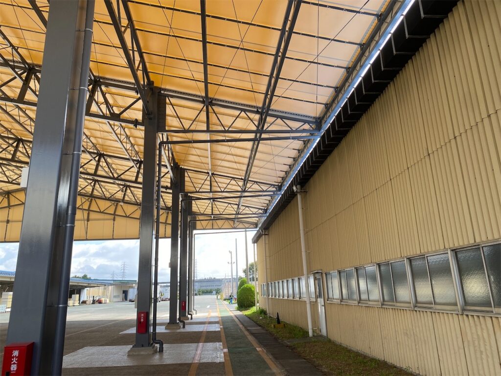 吉野石膏様テント　建設工事