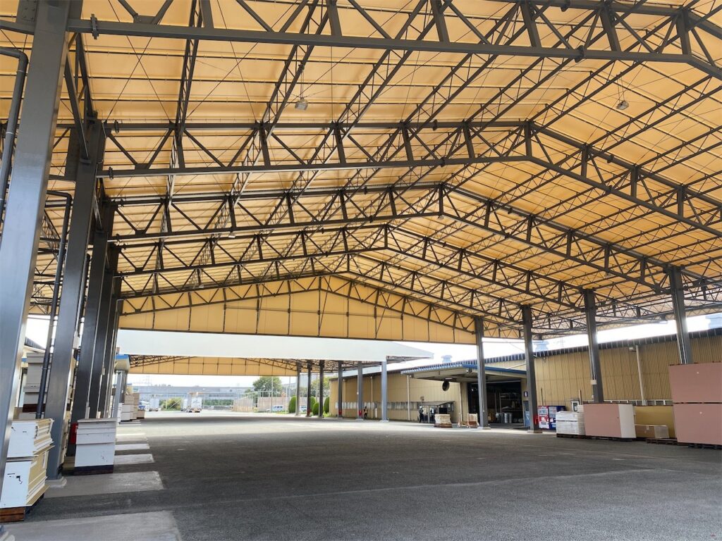 吉野石膏様テント　建設工事