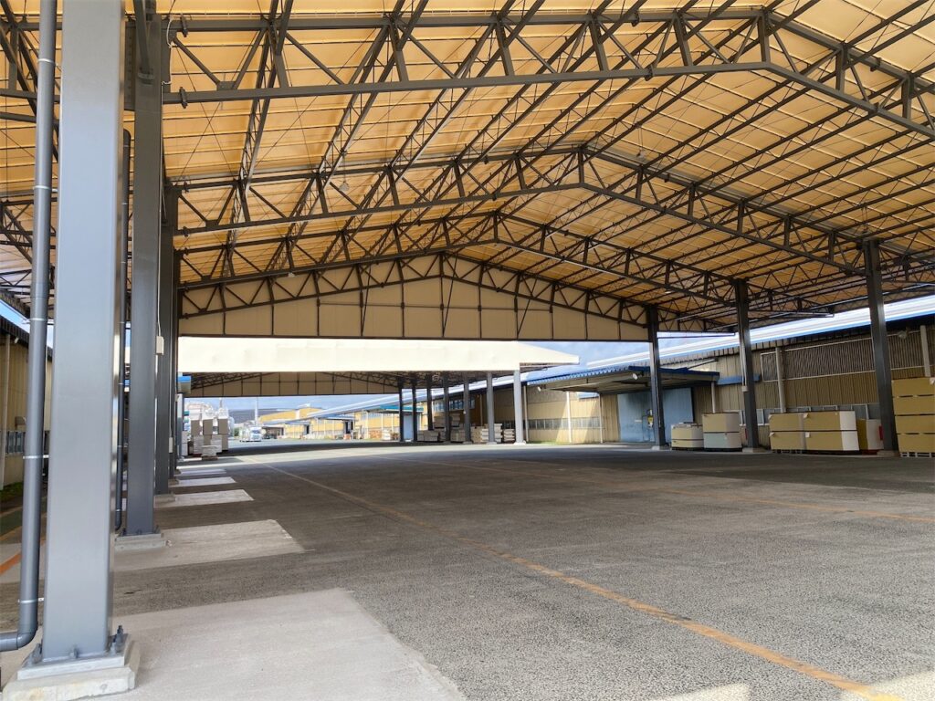 吉野石膏様テント　建設工事